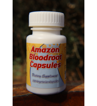 Amazon Bloodroot Capsules - 100 Vegetarian Capsules x 300mg