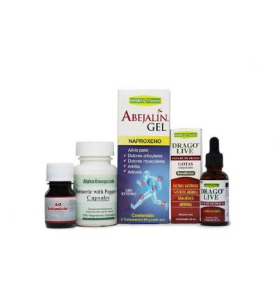 Anti-inflammation Bundle – Turmeric & Pepper, Sangre de Drago (22 g.), Abejalin Gel, AO Ichichimi Tincture.